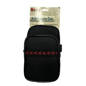 Ryka Multipurpose Case Camera Electronics NWT Black Nylon Carry Bag w/Belt Loop